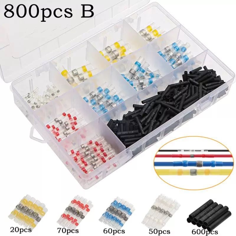 đ„Last Day 49% OFF - âš300PCS WATERPROOF SOLDER WIRE CONNECTOR KIT