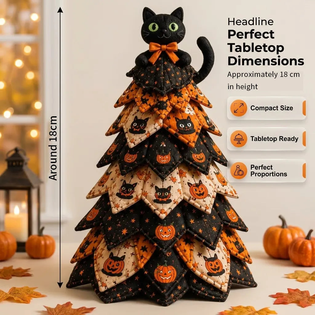 🎃 DIY Halloween Quilted Fabric Tree Kit