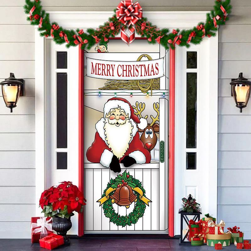 🎄🎅 Christmas Door Cover – Instant Holiday Cheer!