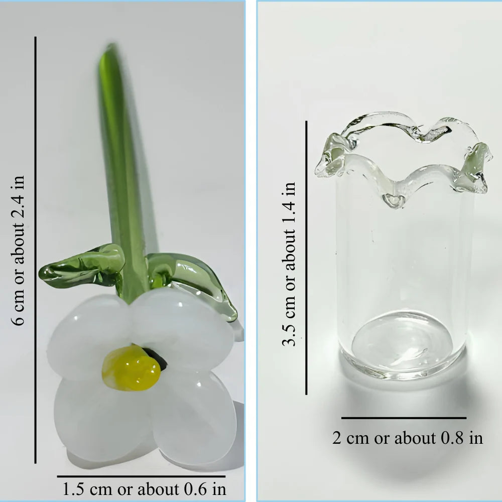 ⏰ Last Day 60% Off 🌸 Mini Glass Flower Bouquet