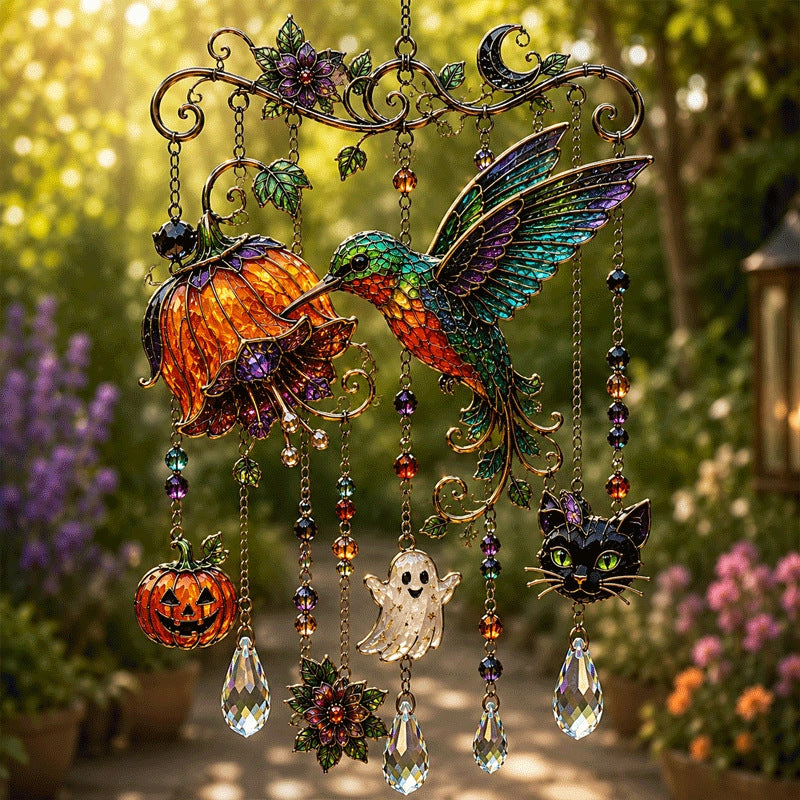 ๐ Halloween-Themed Crystal Wind Chime