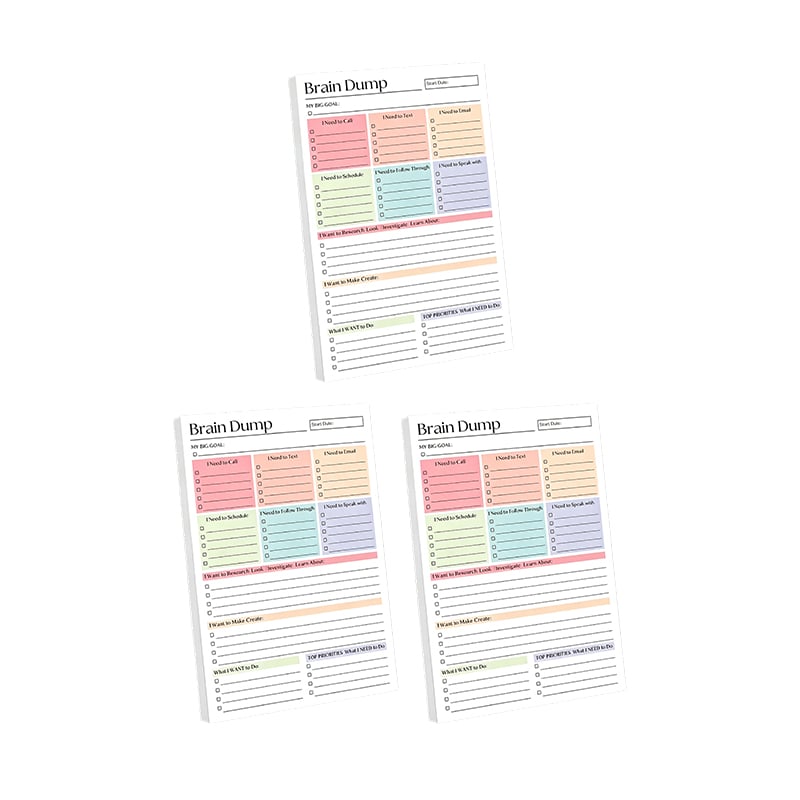 ADHD Brain Dump Planner Pad