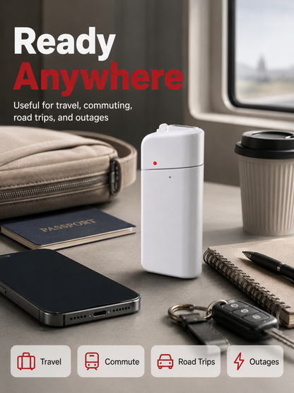 🔋 Emergency Phone Charger – AA Battery Powered USB Backup with LED Flashlight
