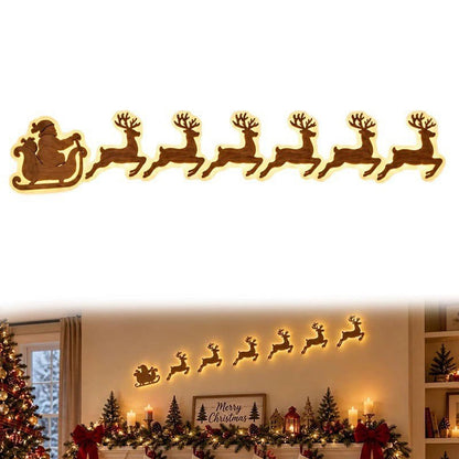 🎄LED Reindeer Wall Decorations - Festive Christmas Lighting