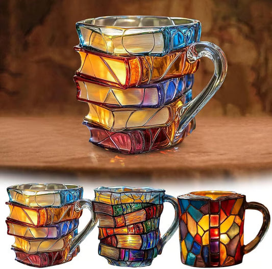 📚3D Painted Book Mug🍵
