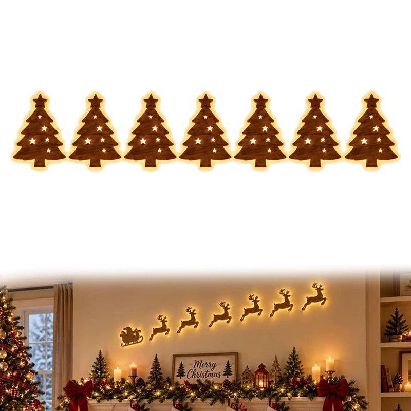 🎄LED Reindeer Wall Decorations - Festive Christmas Lighting