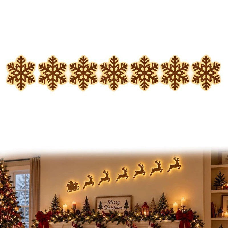 🎄LED Reindeer Wall Decorations - Festive Christmas Lighting