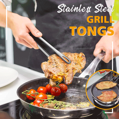 🥳💞60K+ SOLD!🥩Stainless Steel Grill Tongs