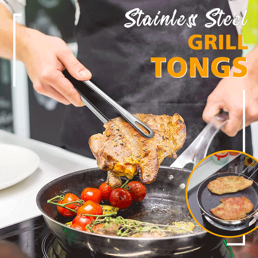 🥳💞60K+ SOLD!🥩Stainless Steel Grill Tongs