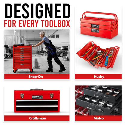 🧰 80-Piece Magnetic Toolbox Labels Kit
