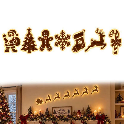 🎄LED Reindeer Wall Decorations - Festive Christmas Lighting