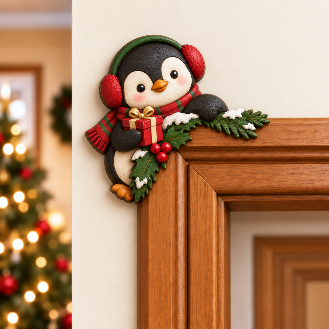 🎄🎅🎁Christmas Peekaboo Door Frame Corner Decor