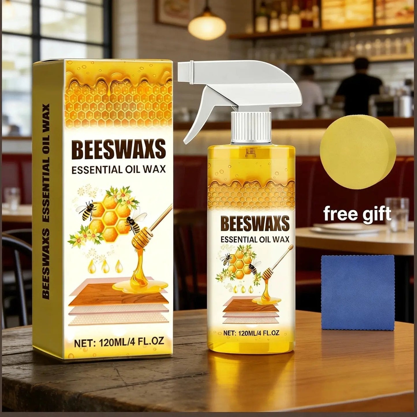 🐝🪵Beeswax Wood Polish Spray – Restore, Protect & Bring Back Natural Wood Shine ✨