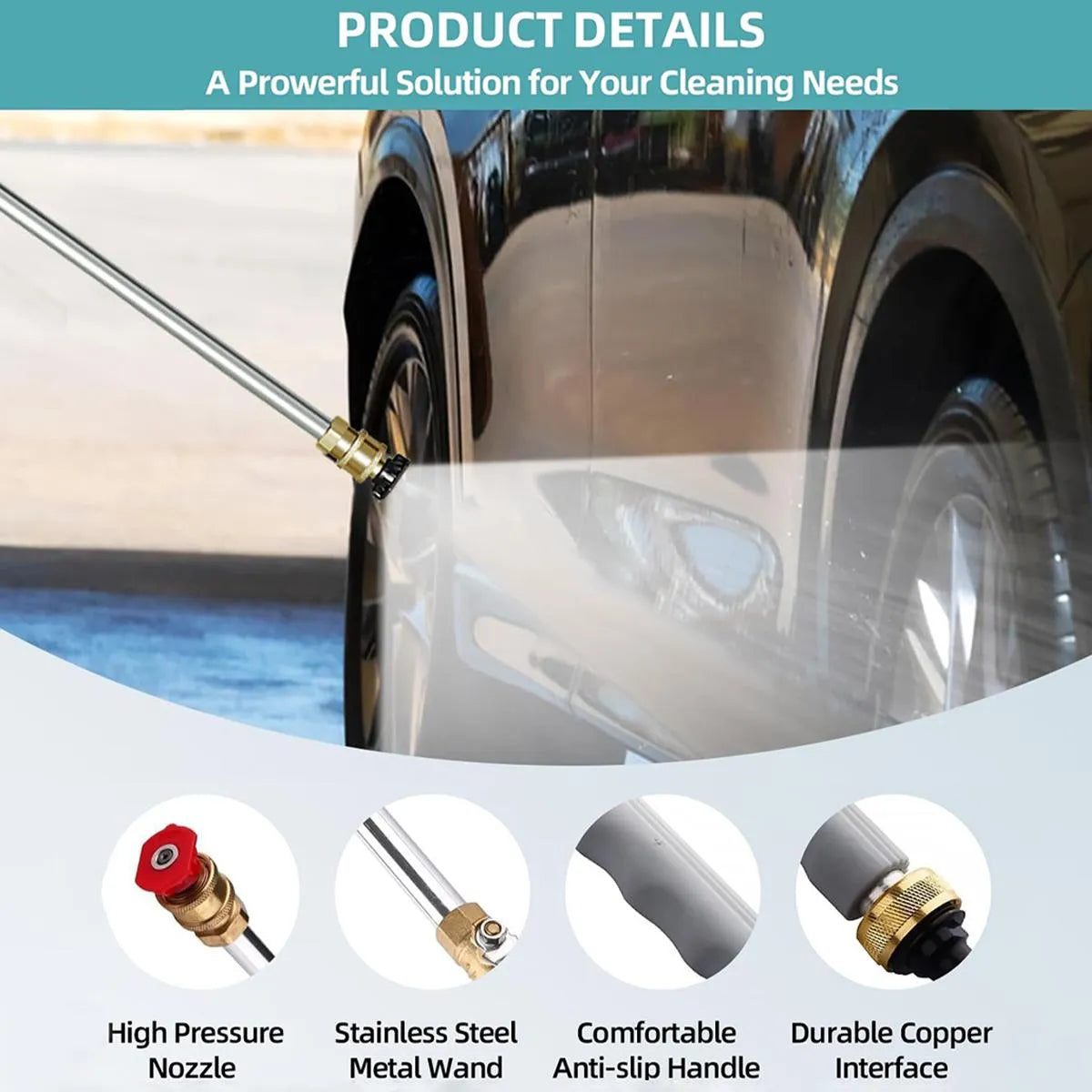 Jet Nozzle Power Washer for Garden Hose – Turn Your Hose Into a High-Pressure Cleaning Machine 🚿💪