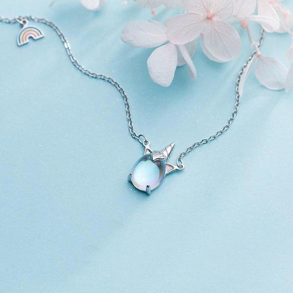 S925 Unicorn Rainbow Necklace