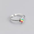 S925 Star Rainbow Ring