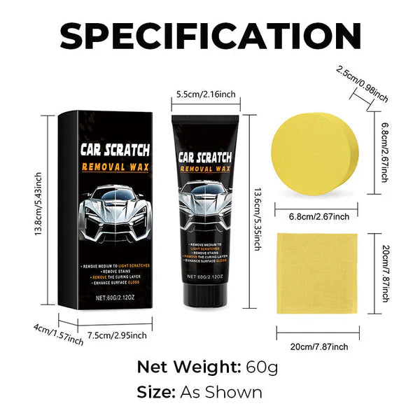 🔥Hot Sale🚗 Car Scratch Repair Wax – Restore Shine & Remove Scratches ✨