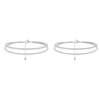 🔥✨Minimalist Layered Shiny Anklet For Women
