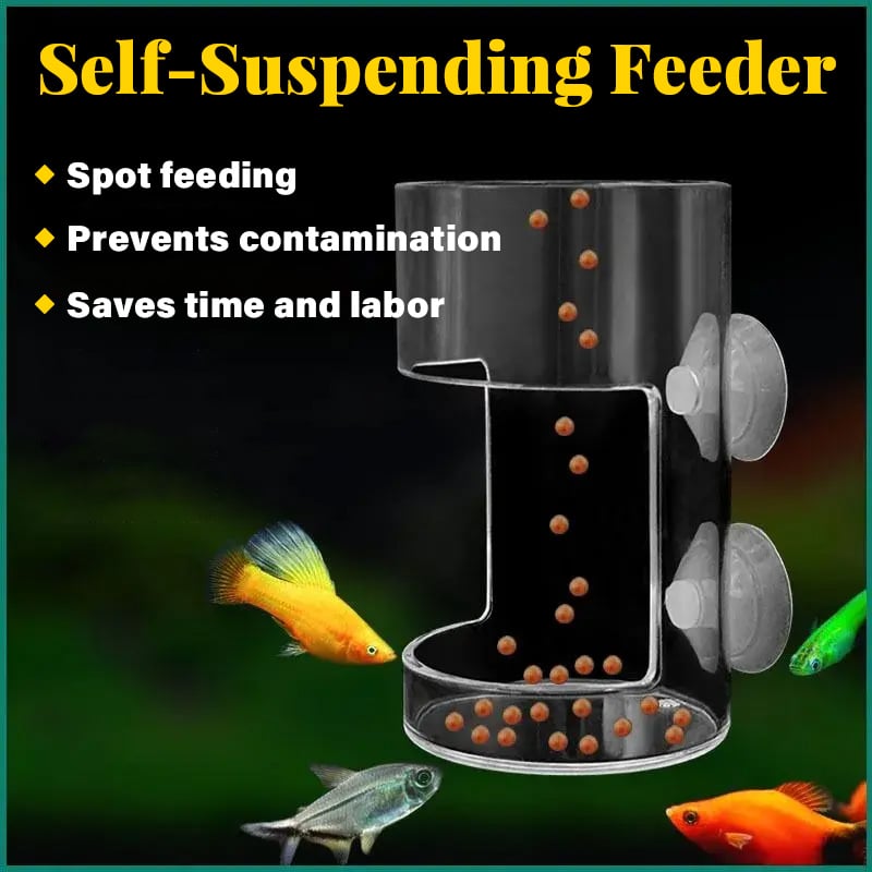 🐟 Last Day Special Price!✨Buy more save more🎁Aquarium Feeding Ring and Tray