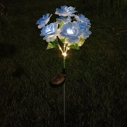 🎁🔥☀️2026 NEW Solar Simulated Garden Lights, upgraded solar panels, IP44 dustproof and waterproof