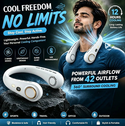 New Portable Neck Fan❄️Hands-free & Bladeless & quiet design