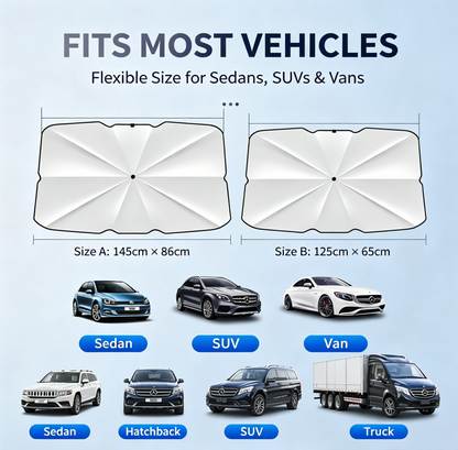 ❄️Nano Car Windshield Sunshade | 99.9% UV & Heat Block, Instantly Cool Your Vehicle