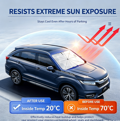 ❄️Nano Car Windshield Sunshade | 99.9% UV & Heat Block, Instantly Cool Your Vehicle