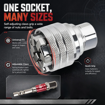 ⚒️Multi-function Universal Socket Wrench Tool
