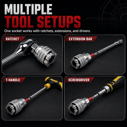 ⚒️Multi-function Universal Socket Wrench Tool