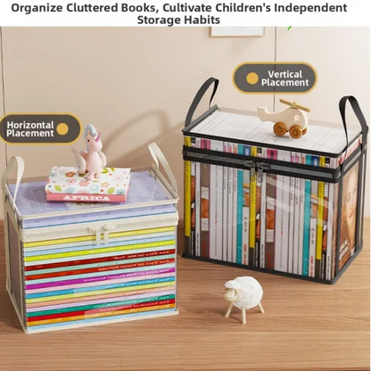 Large Clear Thick Plastic Storage Box with Hinged Lid