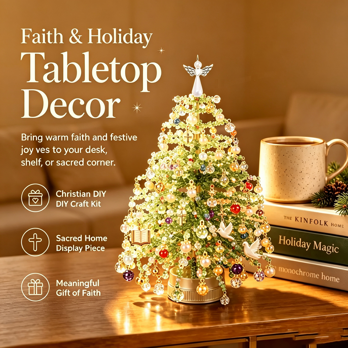 🎄DIY Beaded Christmas Tree Ornament Craft Kit