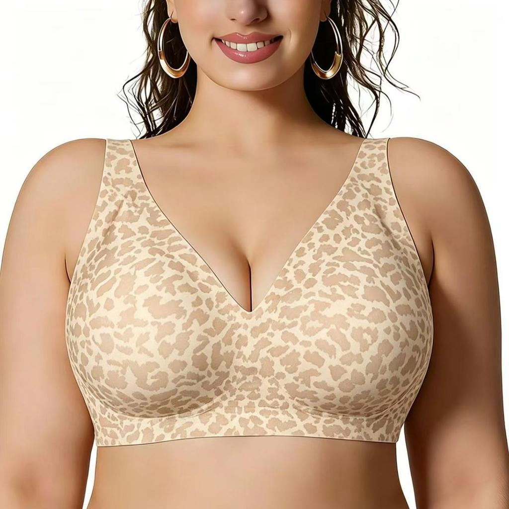 🔥Limited Buy 1 Get 1 Free 💕Jelly Wireless Women‘s Comfortable Wireless Bras Push Up Bra Seamless T shirts Bras Deep V Everyday Bras