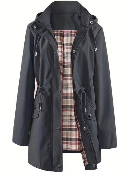 🔥Limited Hot Sale 50% OFF🎁🧥3-in-1 Plaid Waterproof Jacket for Women– Rain, Wind & Cold, All Covered