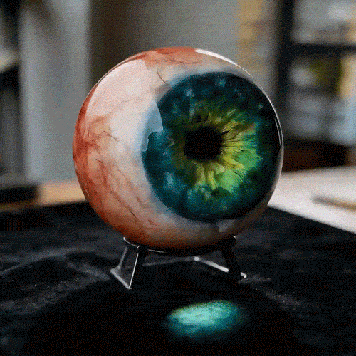 👁️ Hyper-Realistic Monster Eye Decor – Resin Art Ornament for Unique Spaces