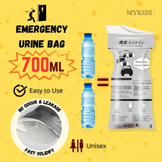 🔥 2026 Travel Essential 🚗 700ml Portable Emergency Urinal Bags – Disposable, Leak-Proof & Unisex Outdoor Relief