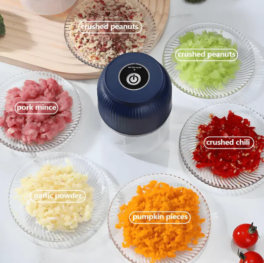 🔪🧄Rechargeable Large-Capacity Electric Food Chopper – Robust Motor & Stainless Steel Blades