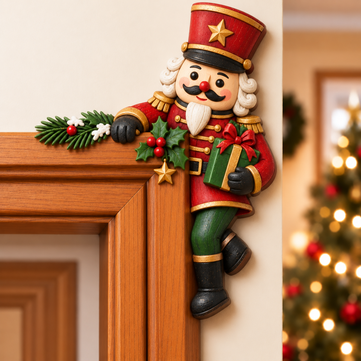 🎄🎅🎁Christmas Peekaboo Door Frame Corner Decor