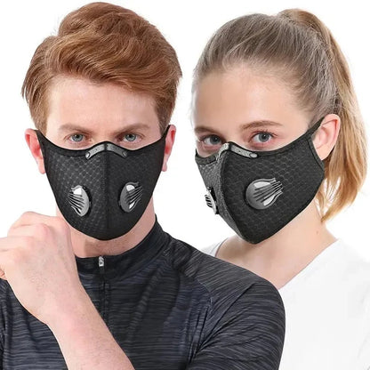 ✅ Reusable Carbon Filter Dust Mask – Built for Active Lifestyles