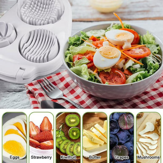🥚3-in-1 Egg Slicer – Slice, Dice & Cut Perfectly Every Time