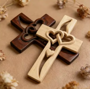 Natural wood color and Dark brown