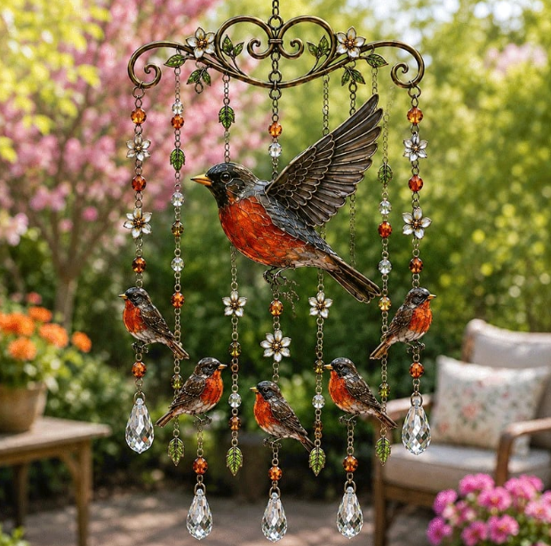 ✨ Best-Selling🐦🏮Hummingbird Wind Chime — Elegant Garden Décor with Soothing Sounds
