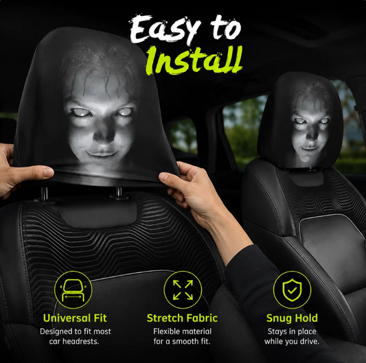 🔥 HOT SALE 55% OFF 😆 Funny Cartoon Car Headrest Covers🚗