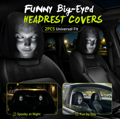 🔥 HOT SALE 55% OFF 😆 Funny Cartoon Car Headrest Covers🚗