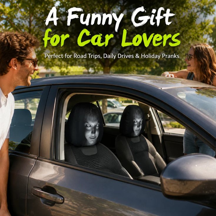 🔥 HOT SALE 55% OFF 😆 Funny Cartoon Car Headrest Covers🚗