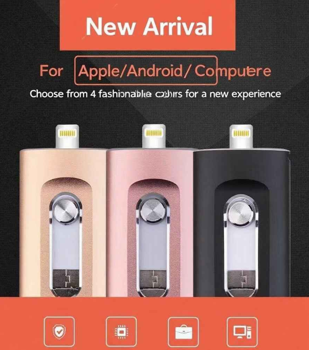 ⚡ Easy To Take ⚡ Portable USB 3.0 Flash Drive | 3-in-1 Storage for All Devices
