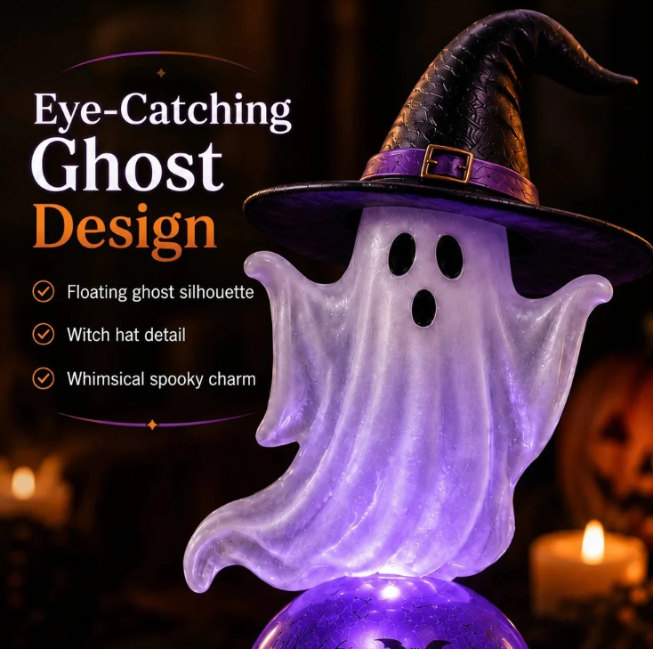 🔥 Last Day 49% OFF 🎃 Halloween Raven Crystal Ball Lighted Decor 👻