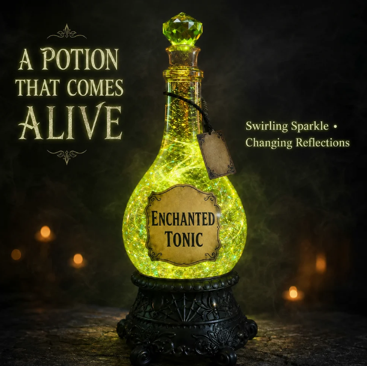 🔥 Last Day 49% OFF - 🧙✨ Lighted Enchanted Tonic Poison Bottle Glitter Globe(📦 Buy 2 Free Shipping)