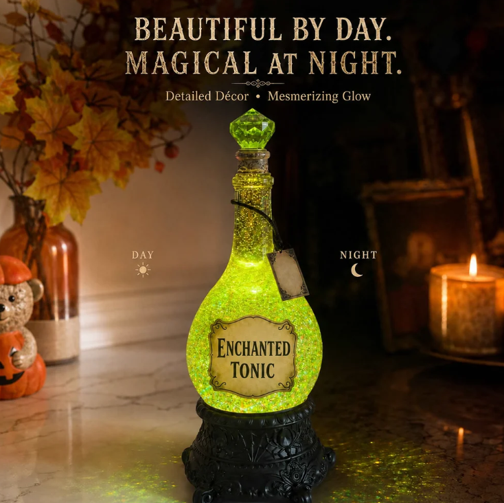 🔥 Last Day 49% OFF - 🧙✨ Lighted Enchanted Tonic Poison Bottle Glitter Globe(📦 Buy 2 Free Shipping)