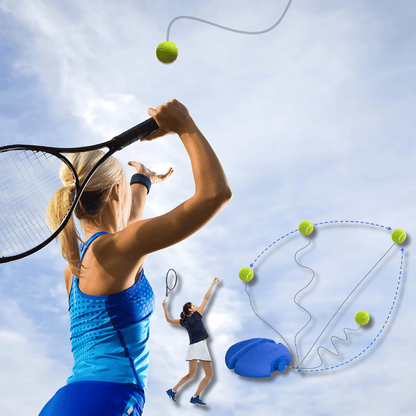 Portable Solo Tennis Trainer for Home & Backyard Practice