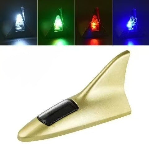 ☀️🦈Solar Shark Fin LED Antenna – Flashing Safety Warning Light for Any Vehicle